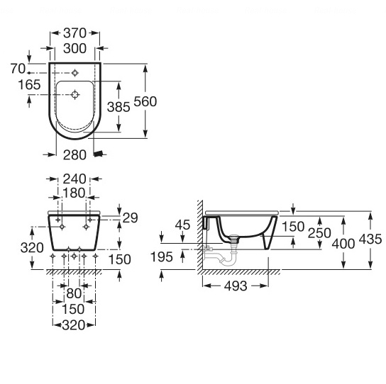 Біде підвісне Inspira Round (A357525000), Roca - Зображення 173369-730a2.jpg