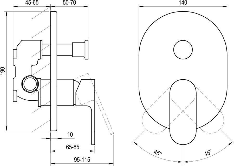 Змішувач CR 065.00 Chrome X070056 RAVAK - Зображення 173391-0359a.jpg