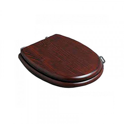 Кришка для унітаза Lante soft-close (LA008) горіх-хром, SIMAS - Зображення