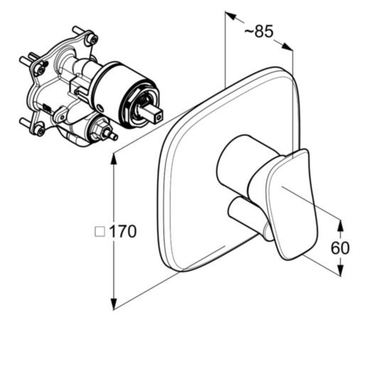 Змішувач Ambienta (536500575), Kludi - Зображення 173444-67438.jpg
