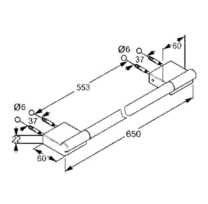 Тримач для рушників A-XES (4898005), Kludi - Зображення 173450-c9a61.jpg