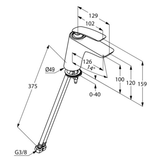Смеситель для умывальника DN 10 Balance (520269175) белый, Kludi - Зображення 173455-8a00a.jpg
