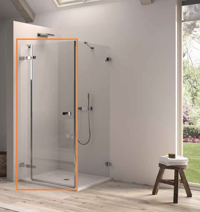 Душові двері одноелементні Vetra 3000 VTW4 L 800, Duka - Зображення