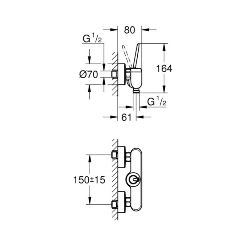 Змішувач для душу Eurodisc Joy (23430LS0), Grohe - Зображення 173519-23786.jpg
