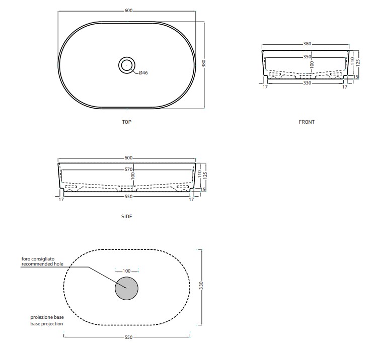 Умывальник Shui Comfort (SHCOLAO60), CIELO - Зображення 173662-ef8c7.jpg