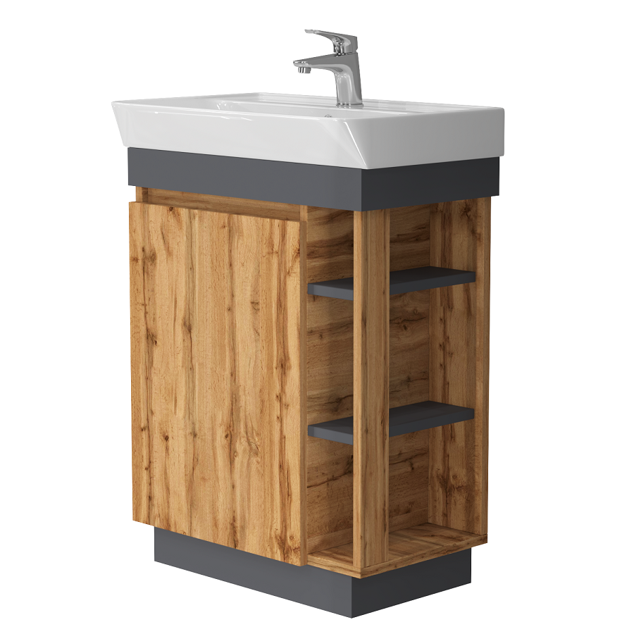 Шафка з умивальником Utah Ut-60 дуб вотан Juventa - Зображення