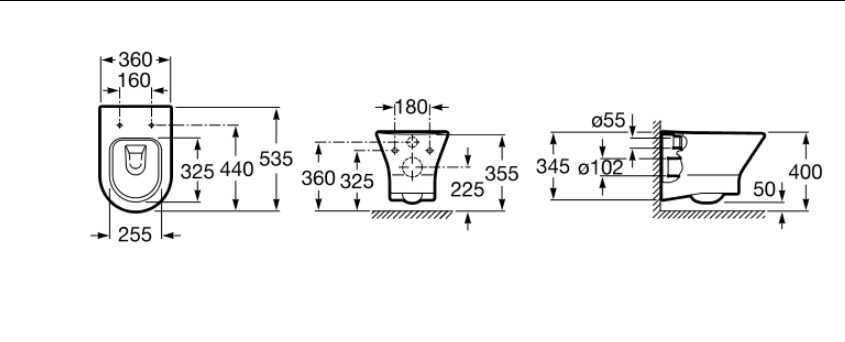 Унітаз підвісний Nexo Rimless з кришкою soft-close (A34H64L000), Roca - Зображення 174114-a1105.jpg