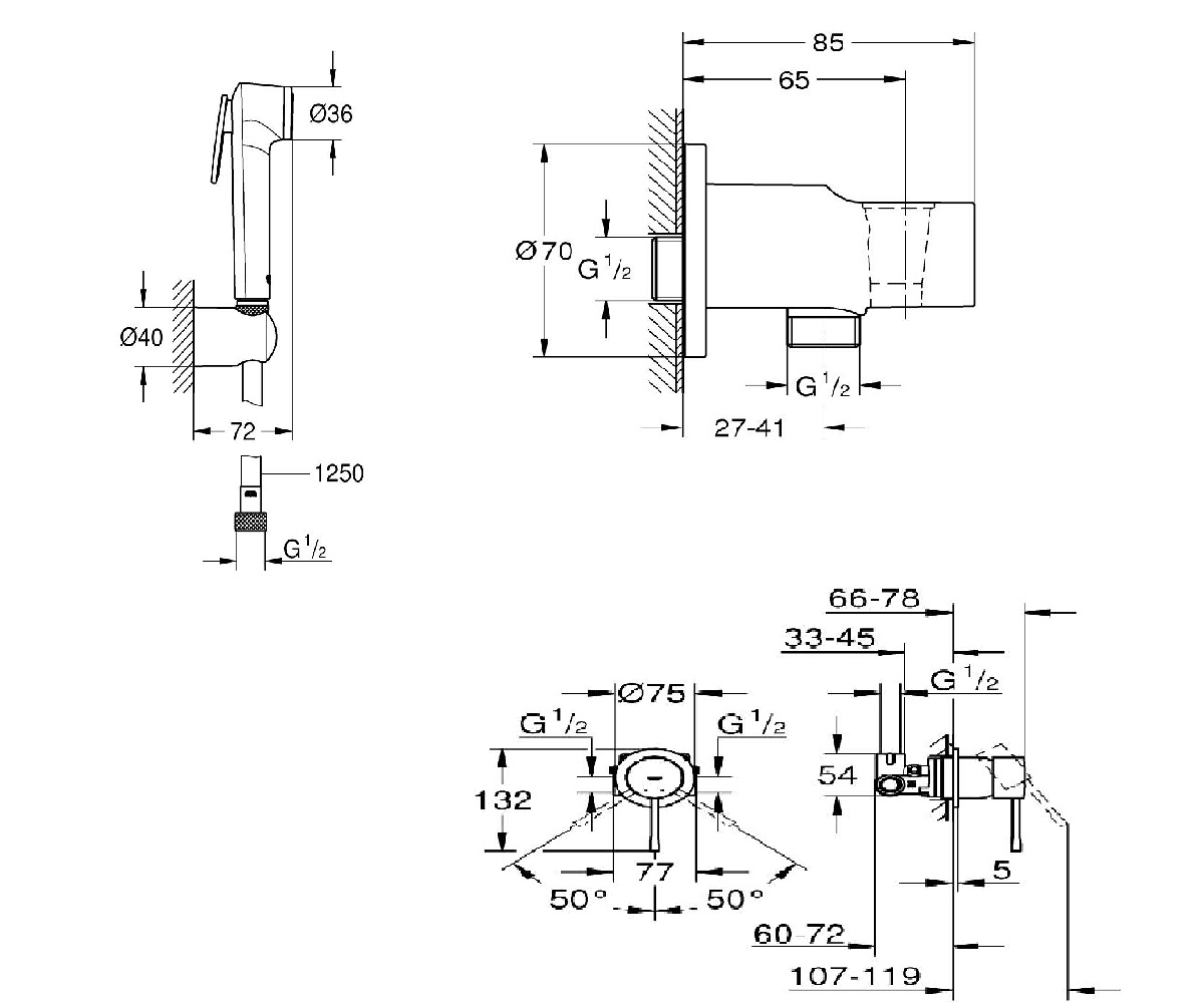 Гігієнічний душ Essence UA111197243 Grohe - Зображення 174313311-ae0fd.jpg