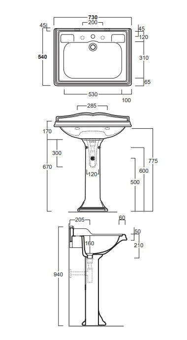 Колона для умивальника  Arcade (AR805), SIMAS - Зображення 174336-00e27.jpg