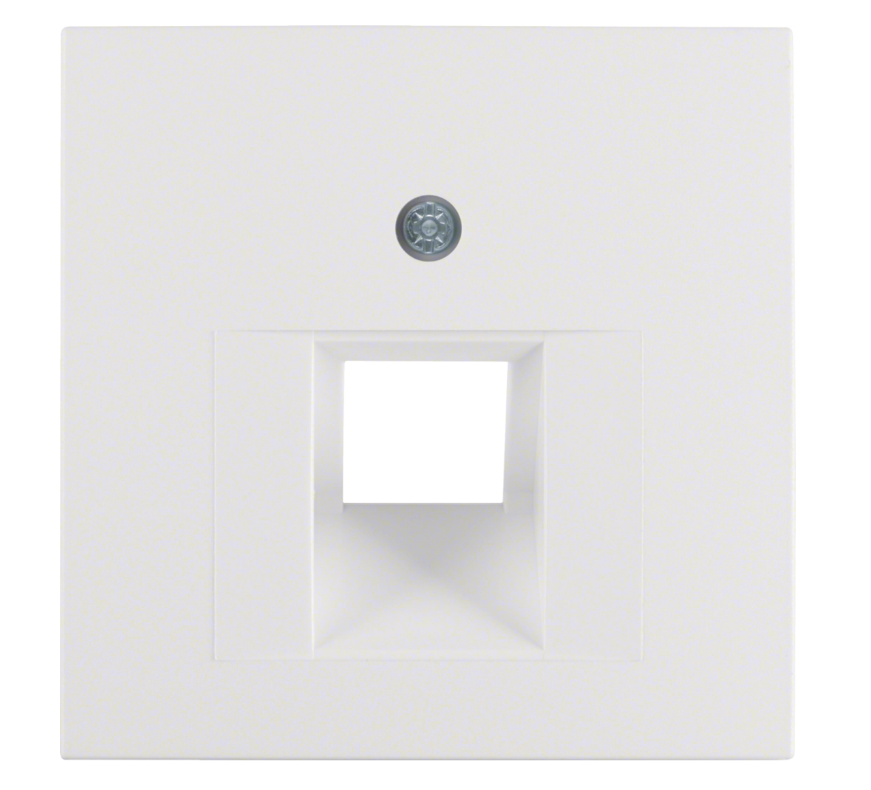 Накладка розетки UAE Berker matt S1 Полярно-Білий 14071909 Hager - Зображення