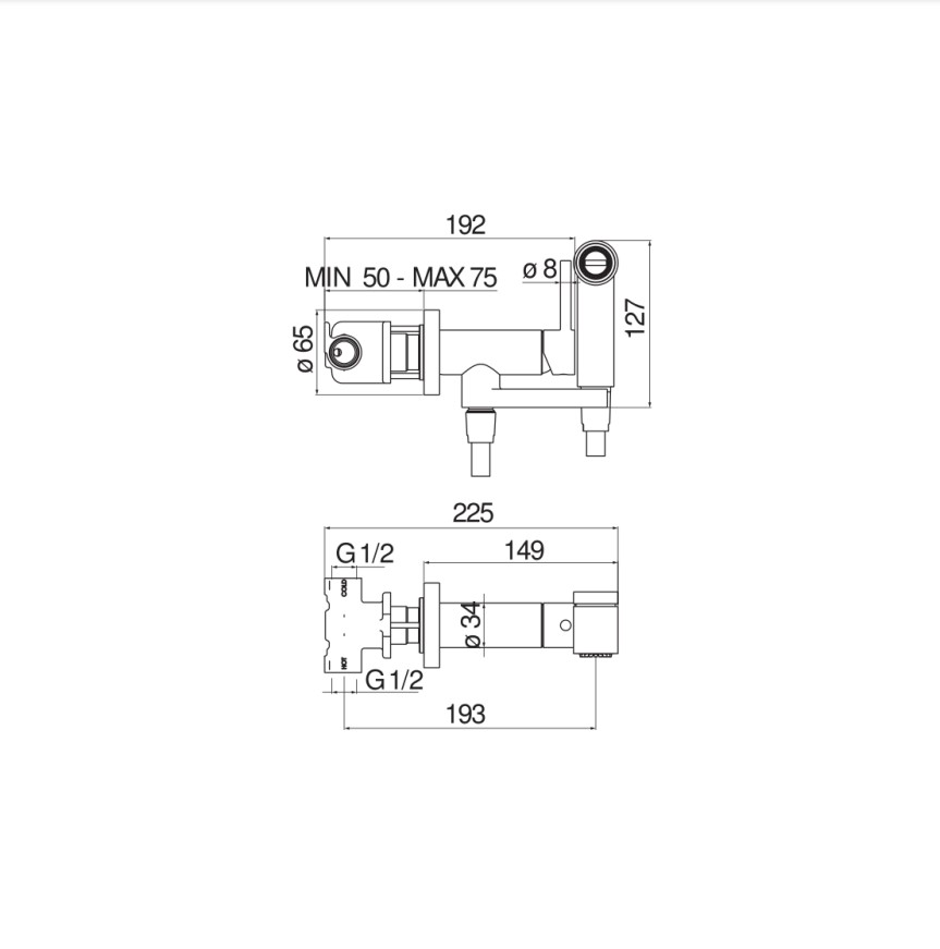Гігієнічний душ Sanitary Fittings (AV00600CR), Nobili - Зображення 174382-6590c.jpg