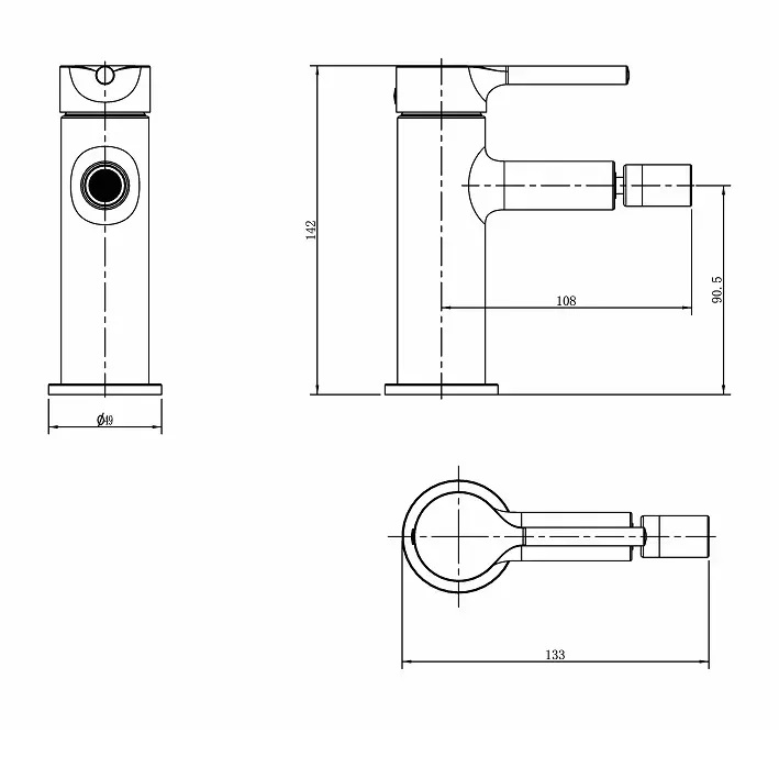Змішувач для біде Diament Gold PVD Brushed 4127-015-31 Armaform - Зображення 174733122-04bde.jpg
