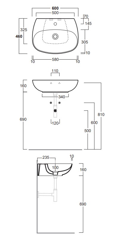 Умивальник VI 10 Vignoni (VI10) SIMAS - Зображення 174762-cd565.jpg