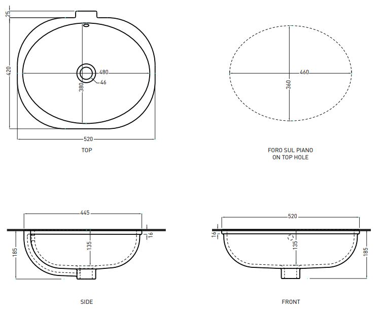 Умивальник Enjoy (EJLASPO), CIELO - Зображення 174796-f3836.jpg