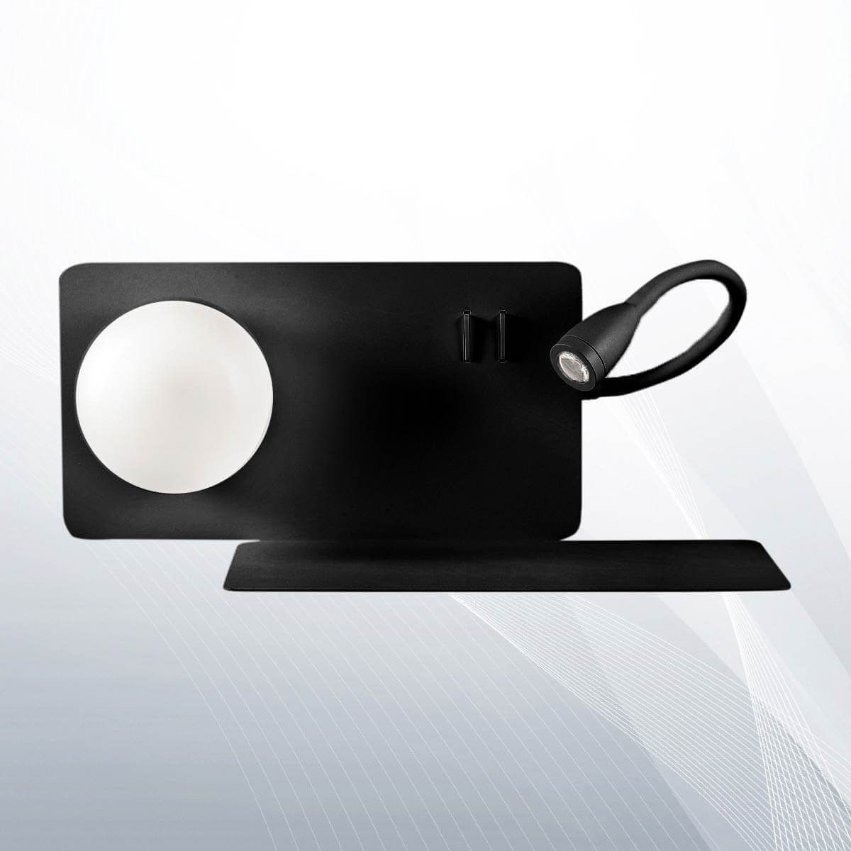 Світильник BOOK-2 AP NERO (174846), IDEAL LUX - Зображення