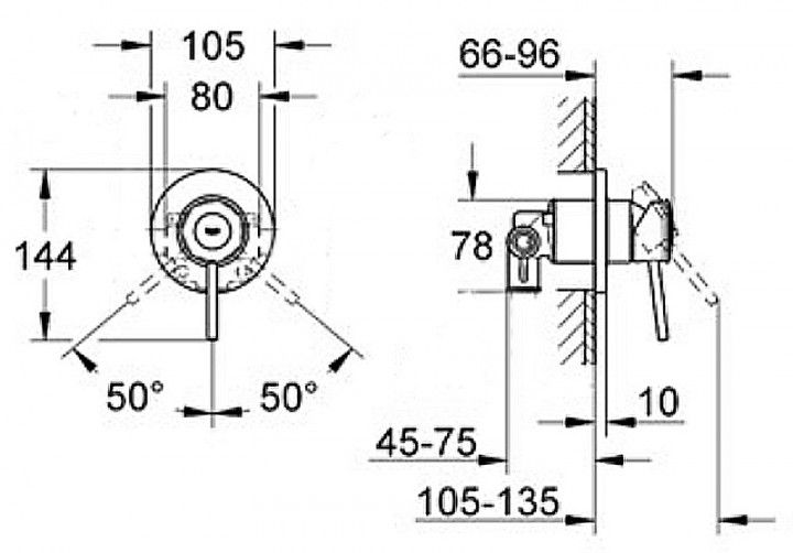 Змішувач для душу BauClassic (29048000), Grohe - Зображення 174897-f9ce5.jpg