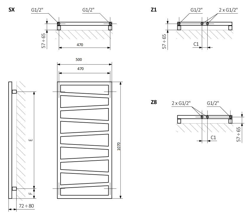 Рушникосушка 1070х500 Zigzag WLZIG107050K9M5E8TS1D Terma - Зображення 1750079-19d4f.jpg