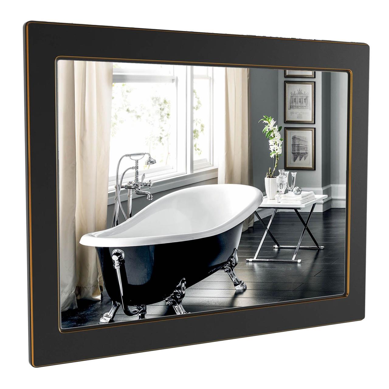 Дзеркало Беатріче 80 Чорний Патина Хром, Аква Родос - Зображення
