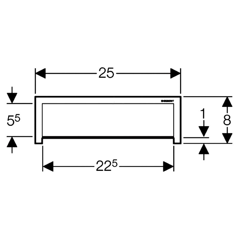 Декоративная накладка для трапа под плитку 154.330.00.1 Geberit - Зображення 175039-725bf.jpg