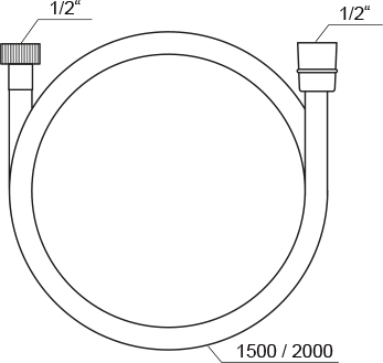 Душовий шланг SatinFlex 913.00 1500 мм X07P176 RAVAK - Зображення 175254-51b1a.jpg
