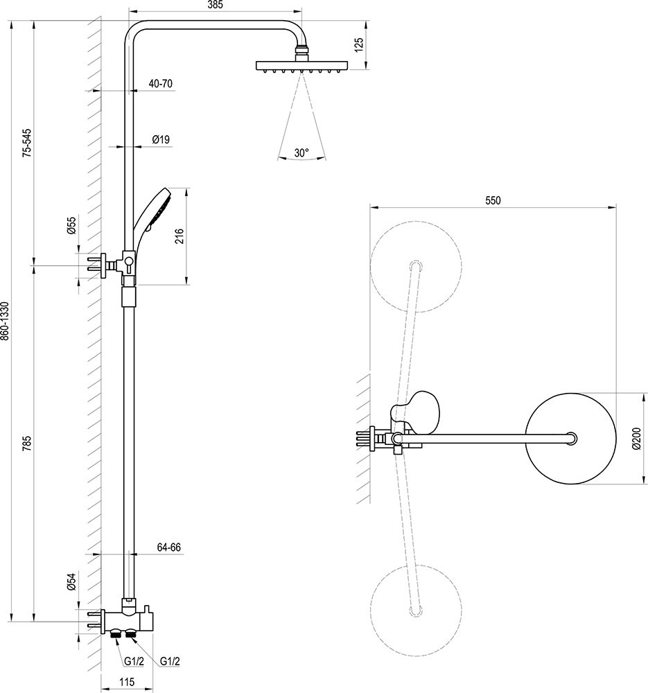 Душовий набір DS 090.00 Flat X07P232 RAVAK - Зображення 175255-659df.jpg