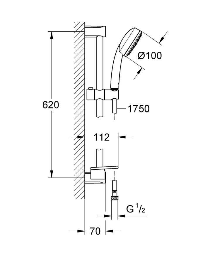 Душовий набір New Tempesta Cosmopolitan 100 (26083002), Grohe - Зображення 1752594-c306f.jpg