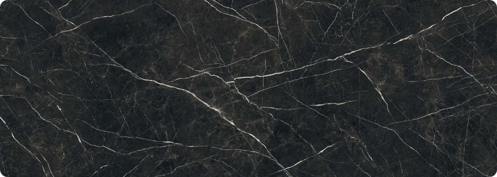 Плитка керамогранітна Desire Tri-D Black Spiek Kwarc SOFT 1600x3200x20 Paradyz - Зображення