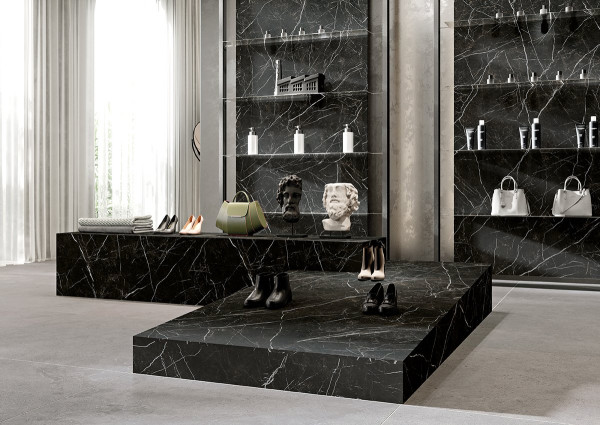 Плитка керамогранитная Desire Tri-D Black Spiek Kwarc SOFT 1600x3200x20 Paradyz - Зображення 175484056-37bb7.jpg