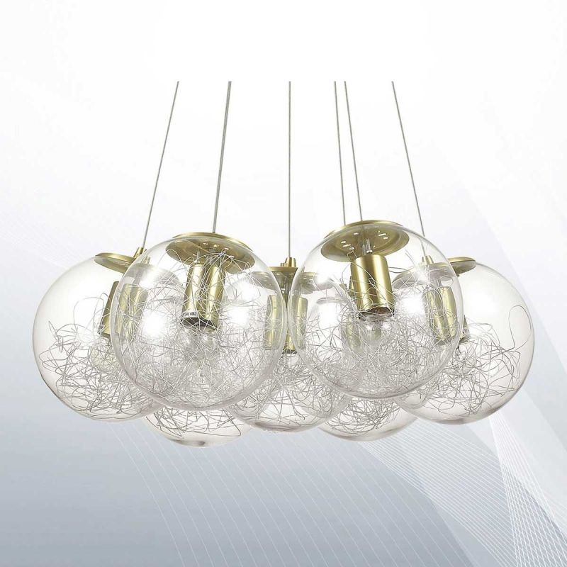 Люстра MAPA SAT SP7 OTTONE (176000), IDEAL LUX - Зображення