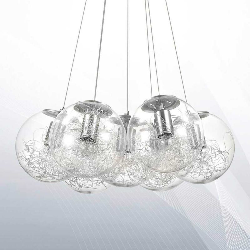 Люстра MAPA SAT SP7 NICKEL (176062), IDEAL LUX - Зображення