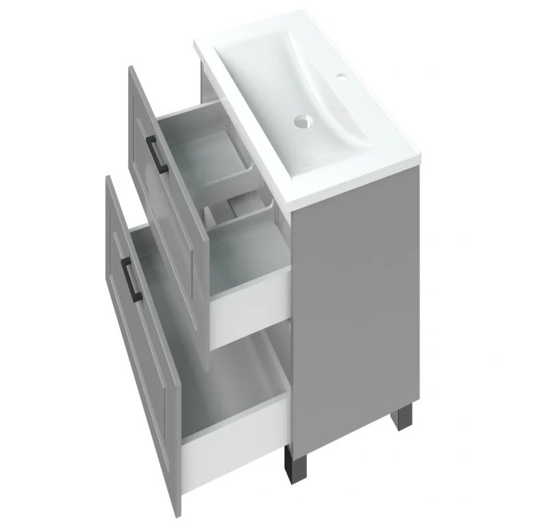Шафка з умивальником Глорія 60 Альба сірий Mirater - Зображення 176105989-e7016.jpg