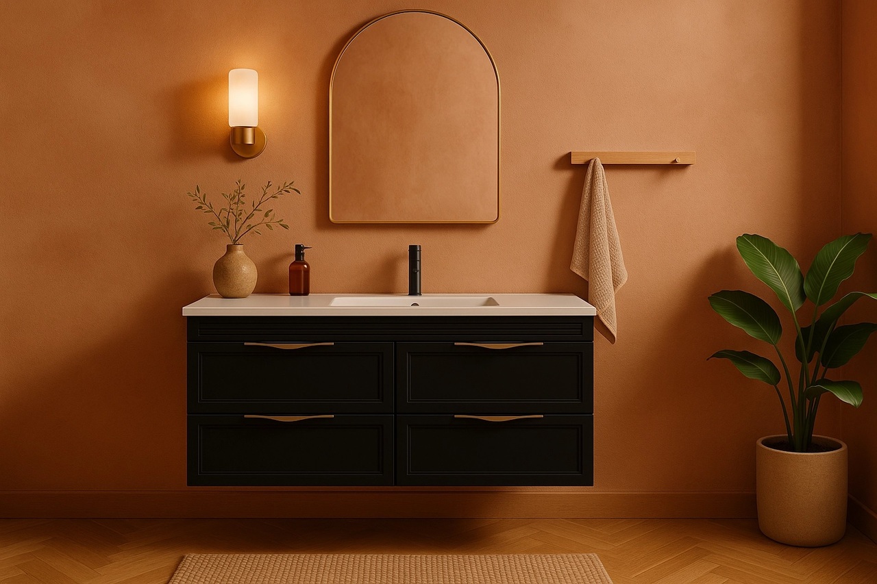 Шафка з умивальником Родео 120 R Естель чорний Mirater - Зображення 176105990-fe0ec.jpg