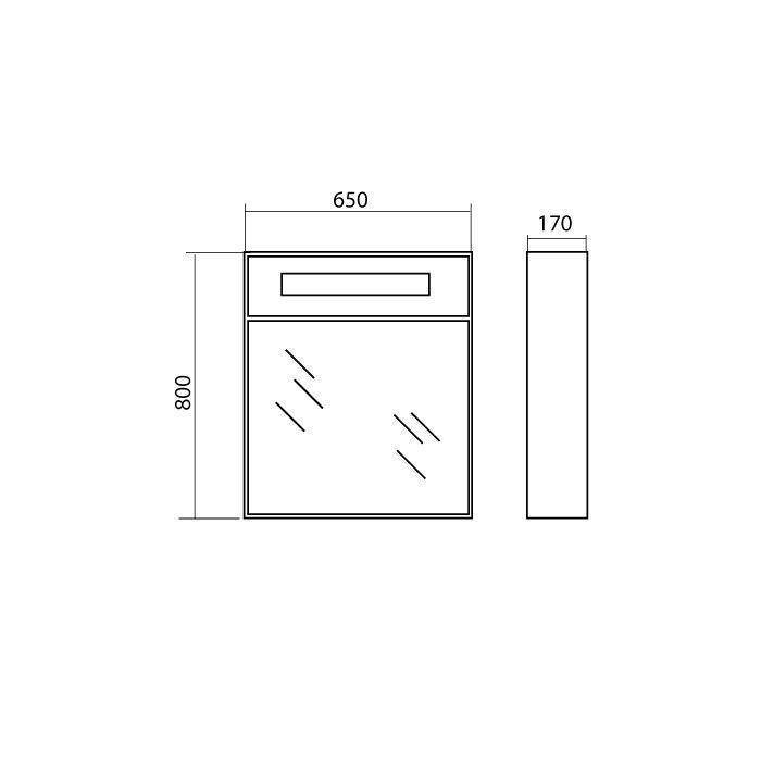 Шафка - дзеркало Париж 65, Аква Родос - Зображення 176148-07478.jpg