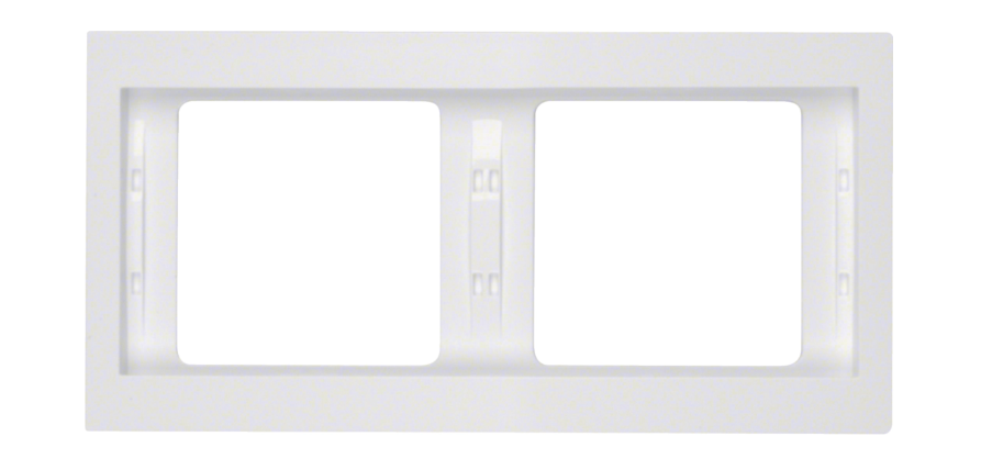 Рамка 2-місна Berker K1 Полярно-Білий горизонтальна 13637009 Hager - Зображення 176225343-7538c.png