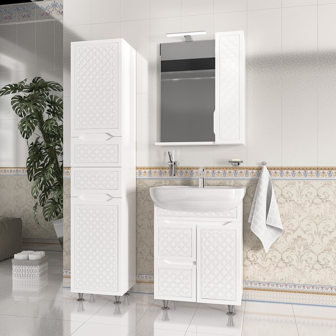 Зеркало со шкафчиком Родорс 70 (R), Аква Родос - Зображення 176285-a7a36.jpg