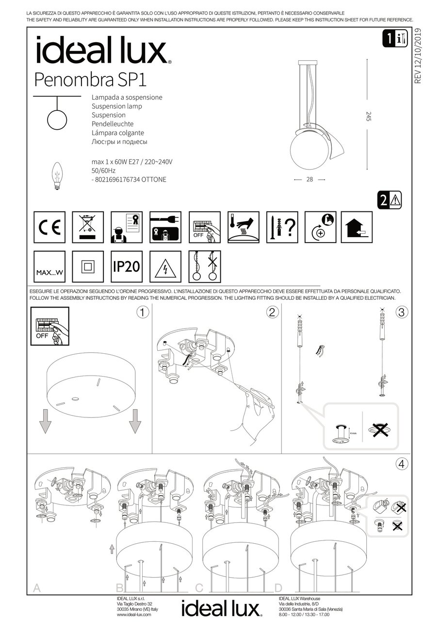 Люстра PENOMBRA SP1 (176734), IDEAL LUX - Зображення 176734_I.jpg