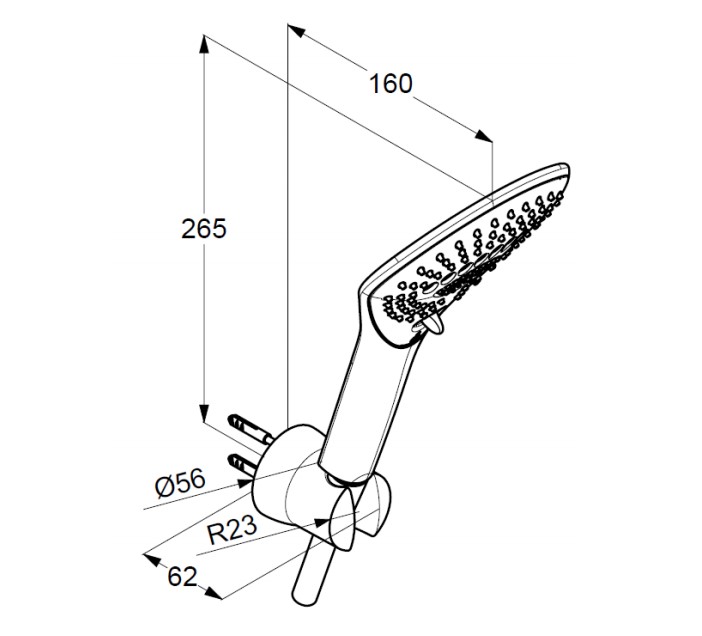 Душовий набір 3S DN 15 Fizz (6775087-00) чорний, Kludi - Зображення 1767464-39b45.jpg
