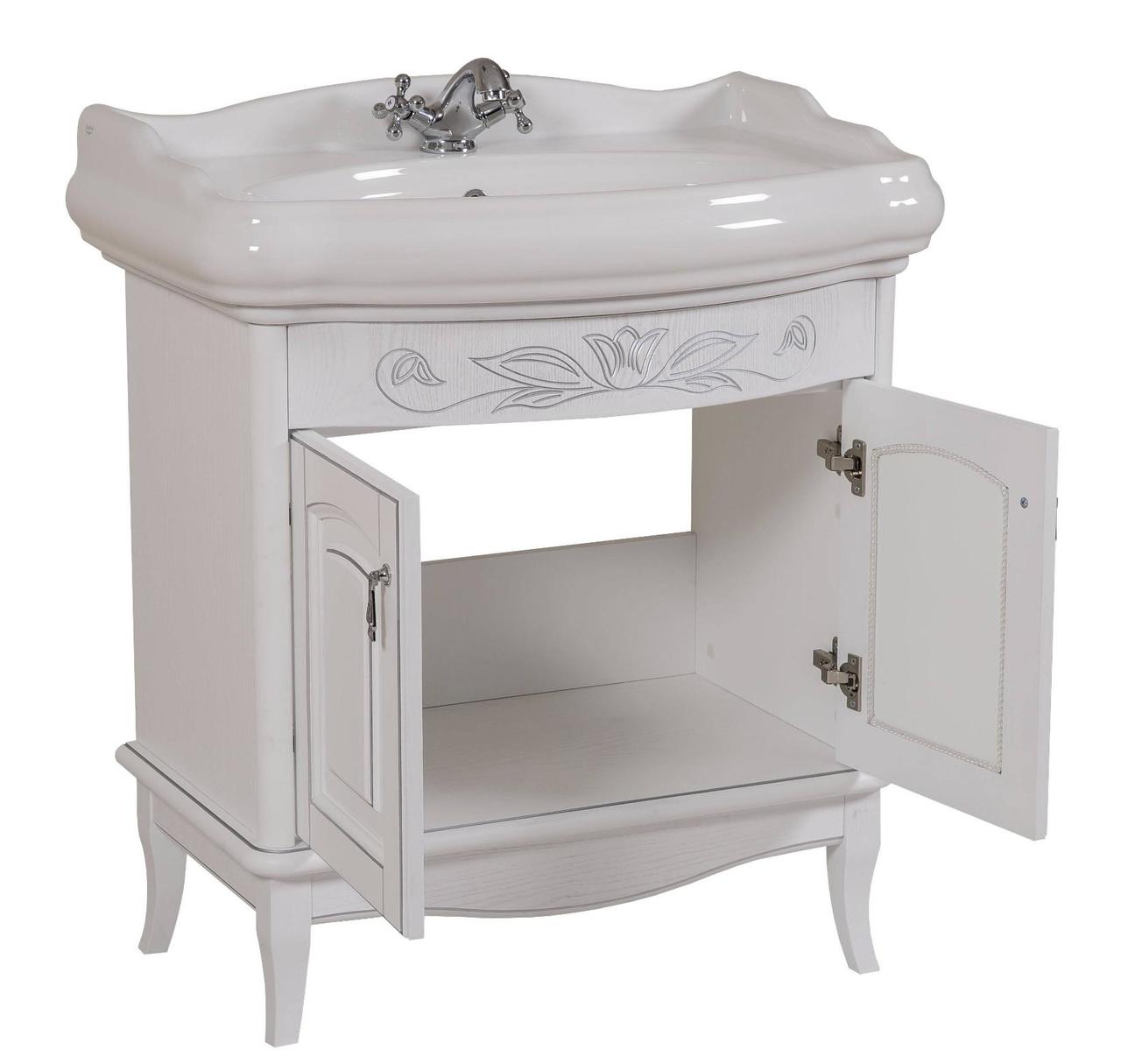 Шафка з умивальником Мікела Біла 80, Аква Родос - Зображення 1770739-0076a.jpg