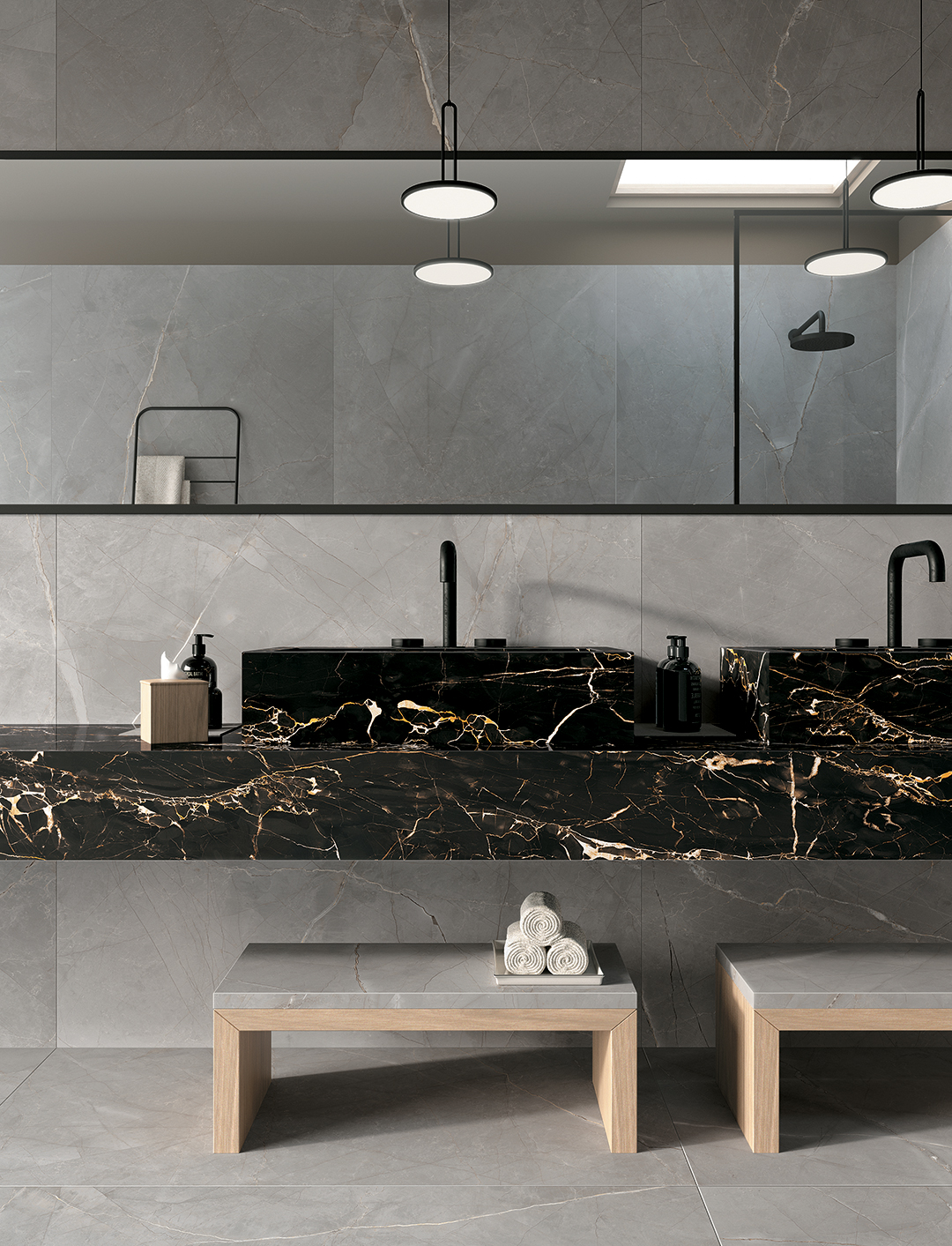 Плитка керамогранітна JW 11 Black Gold LUC 150x600x9 Mirage - Зображення 1775284-890fc.jpg