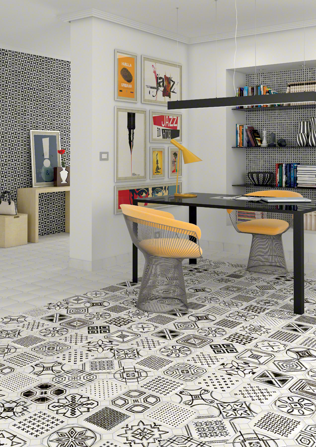 Плитка керамогранітна Vodevil Nacar 200x200x8 Vives - Зображення 1775519-6d39b.jpg