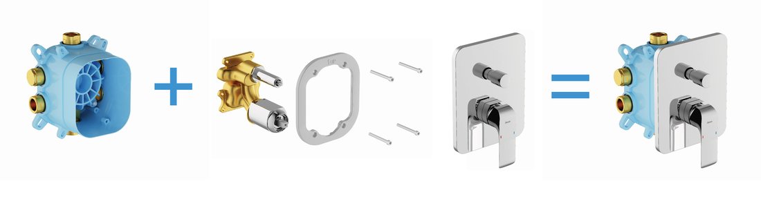 Вбудована універсальна частина змішувача R-box X070052 RAVAK - Зображення 177608-fd426.jpg