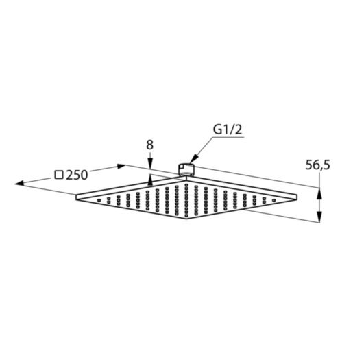 Верхний душ DN 15 A-QA (6442505-00), Kludi - Зображення 177856-2427a.jpg