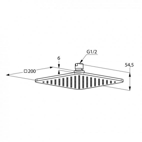 Верхний душ DN 15 A-QA (6452005-00), Kludi - Зображення 177858-44089.jpg