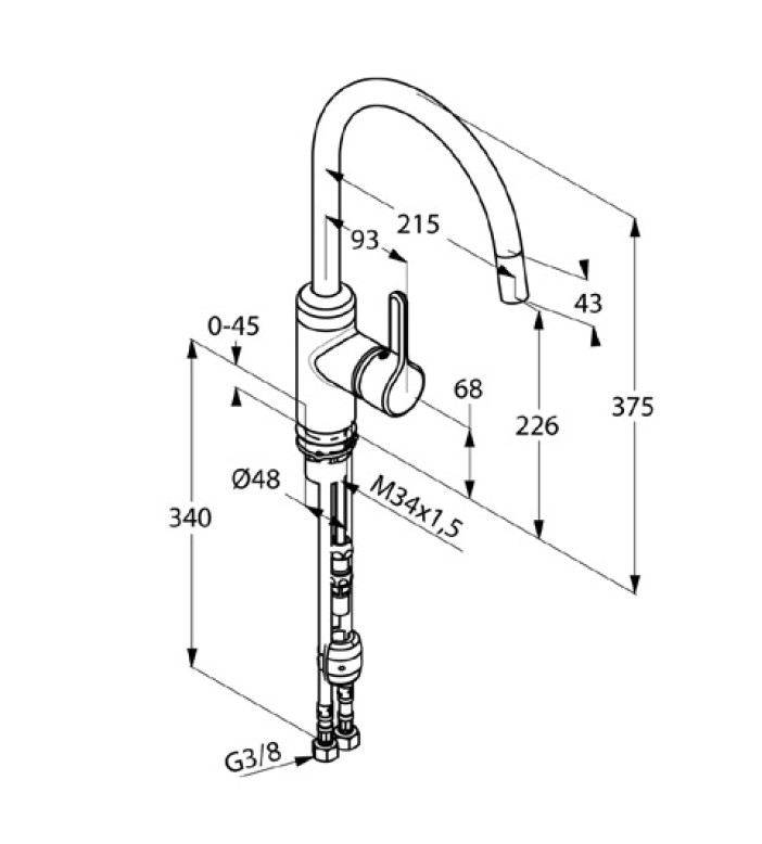 Змішувач для кухні DN 15 Bingo Star (428519678), Kludi - Зображення 177976-63b5c.jpg