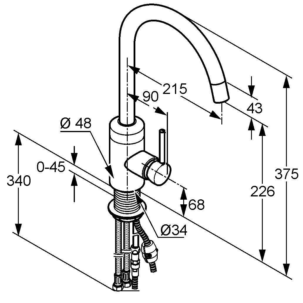 Змішувач для кухні DN 10 Bozz (428510576), Kludi - Зображення 177993-e59da.jpg