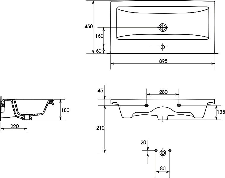 Умивальник 90 см Como (CCWF1006791603), Cersanit - Зображення 178060-25c91.jpg