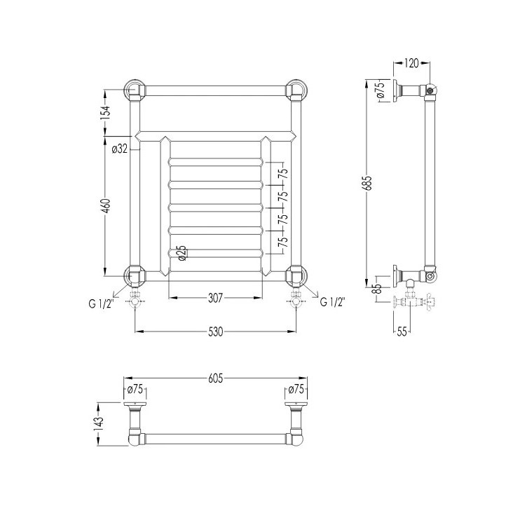 Рушникосушка Jupiter 3 2PRJ3CR Devon&Devon - Зображення 178123-88c18.jpg