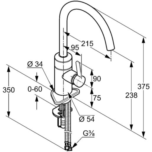 Змішувач для кухні сенсорний DN 15 E-Go (422000575), Kludi - Зображення 178251-e477c.jpg