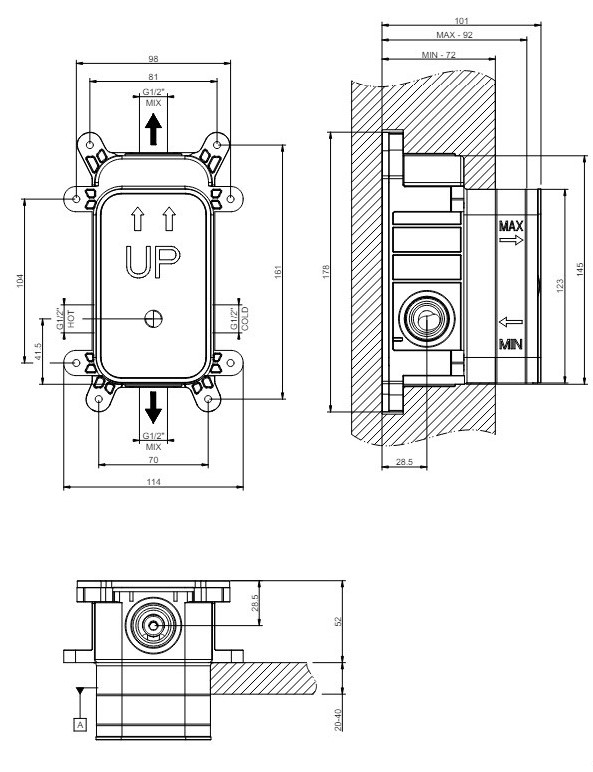 Вбудована частина змішувача Gessi316 44673031 Gessi - Зображення 178260-afd71.jpg