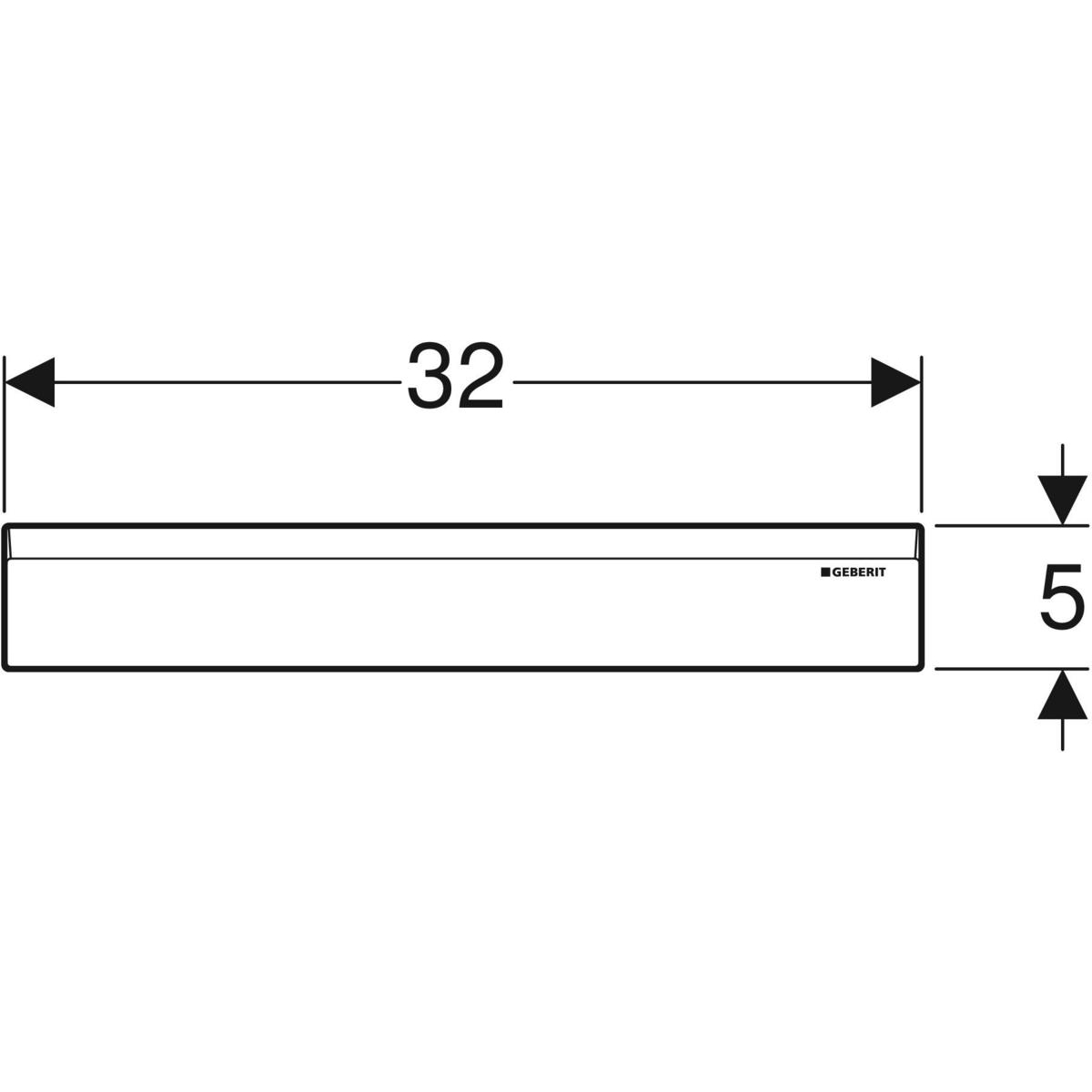 Декоративна накладка для трапа 154.335.11.1 Geberit - Зображення 178438-77e37.jpg